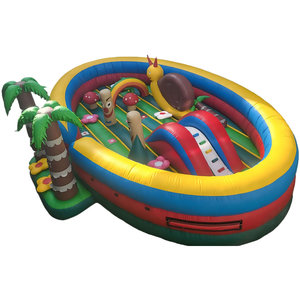 Sunny the Snail's Toddler Bounce House, parque infantil inflable con tema tropical para niños pequeños, Tobogán de <span class=keywords><strong>Caracol</strong></span> inflable para niños - Product Image 1