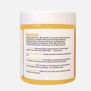 Exfoliante natural nutritivo hidratante de alta calidad, exfoliante corporal para pies de cúrcuma, exfoliante de sal y piel de soufflé corporal y facial - Product Image 4