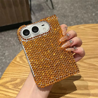 Étui de téléphone de luxe à écran plein, avec paillettes, diamants et strass, pour iPhone Duo, protection antichoc, coque brillante pour iPhone 18 Duo