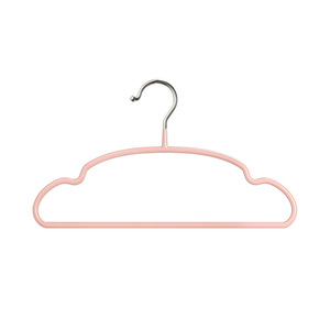 Childrens Clothes Hanger Plastic Non Slip Anti Shoulder Pink Blue Rectangle Hook Type For Baby Clothing Organizer - Product Image 5