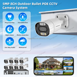 Hongnaer 5MP 8 kênh NVR nhà ngoài trời mạng video ghi POE an ninh CCTV Camera Set Kit hệ thống không dây surveil hệ thống - Product Image 2