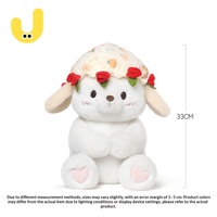 Peluche Chiot Rose Saint-Valentin Catch Fun 520 en Polyester et Coton PP, Adorable Poupée Unisexe, Cadeau Idéal pour Meilleur Ami