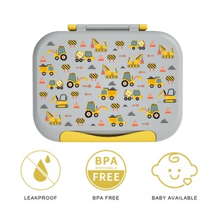 Portable Bento Lunch <b>Box</b> with 3 Compartments Print <b>Kids</b> Lunch <b>Box</b> with Removable Divider Lunch Containers for <b>Kids</b> Go to School - Product Image 4