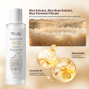 Tonique de riz éclaircissant pour peaux ternes, sans parabènes ni silicone, léger, non comédogène, restaure l'équilibre de l'hydratation - Product Image 3
