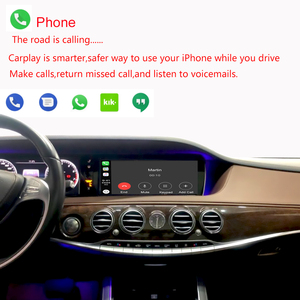 Plug-and-play đài phát thanh không dây cho Mercedes Benz S-Class W222 2014-2017 Carplay <span class=keywords><strong>Android</strong></span> tự động gương liên kết Airplay Bảng điều khiển - Product Image 4