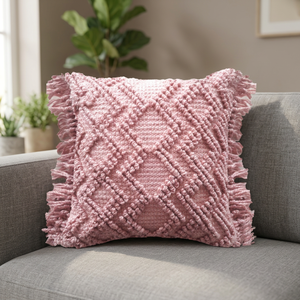 Custom Made <b>Decorative</b> New Cushions Covers With Zip Pink <b>Pillow</b> Cover for Living Room At Best Price - Product Image 2
