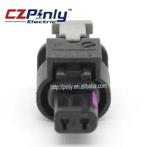 Conector de injetor de combustível à prova d'água, 2 vias, tipo amp conectores elétricos para vw 4f0 973 702,0-2112986-1,1-1718643-1