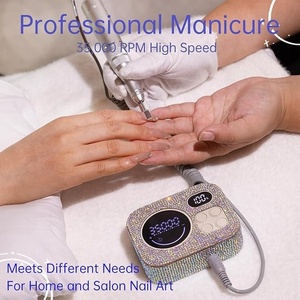 Taladro de Uñas Profesional Recargable de 35000 RPM, Lima Eléctrica con Diamantes Brillantes para Dar Forma, Remover y Pulir Uñas de Gel - Product Image 2