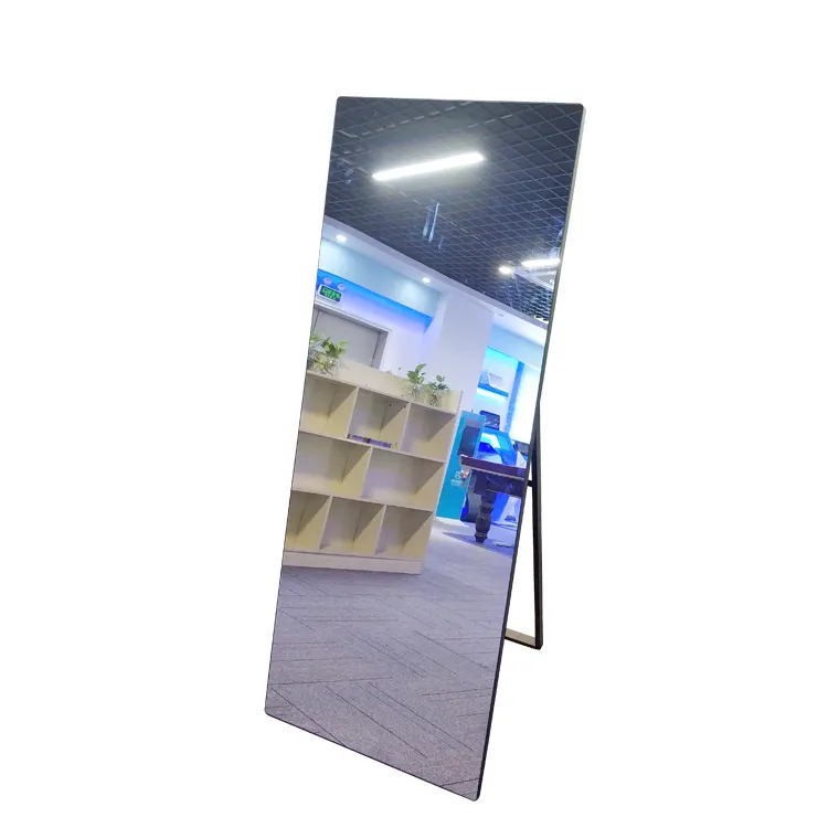 43 inci Stan lantai layar sentuh interaktif kebugaran Ajaib Cermin pintar kios