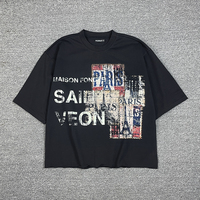 Kaos Katun Berat Premium Streetwear Grafis Grosir Berkualitas Tinggi Custom Print DTG