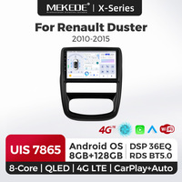 Lecteur multimédia automobile MEKEDE UIS7865 X40 8+128G GPS 4G WIFI DSP RDS Radio Android AM FM pour Renault Duster 2010-2015