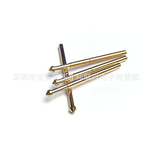 Sonde de test plaquée or Pa125 E, pointe conique parapluie, broche à ressort 2,0 mm, trou de perçage 2,4 mm, pièces d'instrument - Product Image 2