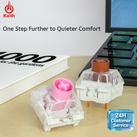 Interrupteur mécanique silencieux pour 80 millions de clics, étanche IP54, anti-poussière, 3 broches, RGB, linéaire, tactile, échangeable à chaud pour clavier