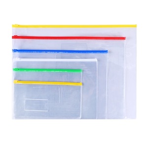 Chất lượng cao A4 A5 A6 A8 <span class=keywords><strong>B4</strong></span> B5 5 các loại màu sắc tag Pocket Sheets rõ ràng Zip phong bì tập tin hóa đơn túi tài liệu Túi Túi bút chì trường hợp - Product Image 1