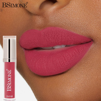 Rouge à lèvres liquide mat à base d'eau, imperméable, non transférable, hydratant, 6 teintes, OEM ODM, étiquette privée, logo personnalisé, vente en gros