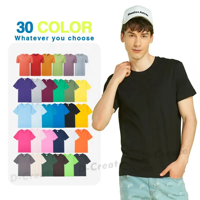 Camiseta de manga corta de fabricante de ropa, Camiseta con estampado 100% algodón Unisex, personalizada