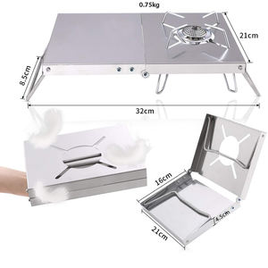 Mesa Plegable Ligera para Estufa de Gas, Soporte para Estufa, Escritorio para Barbacoa en la Playa, Equipo Portátil para Acampar y Hacer Senderismo al Aire Libre - Product Image 3