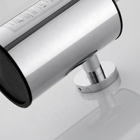 SUS304 Accessoires de salle de bain de luxe légers Porte-brosse de toilette mural Ensemble de porte-brosse poli