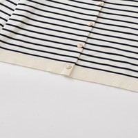 PB&ZA Femme 2026 Nouvelle Collection Automne – Pull Chic à Manches Longues, Col Rond, Rayé, Tricoté, Décontracté et Simple