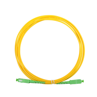 Custom Length Simplex SC UPC to SC UPC Fiber Patch Cord OS2 9/125 Single Mode 2.0mm Yellow Customizable Fiber Optic Patch Cable