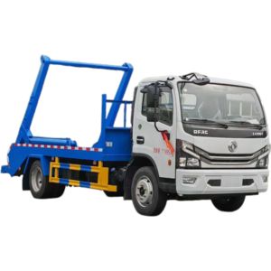 Dongfeng รถเทรลเลอร์ข้ามถังทนทาน4*2 6CBM สำหรับไซต์ก่อสร้างรถบรรทุกข้ามขนาดกะทัดรัดเพื่อความสะดวกในการเก็บขยะ - Product Image 1