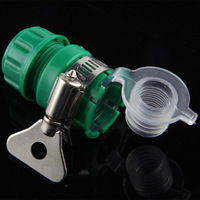 Nouveau connecteur de robinet multifonctionnel en plastique de type tube verrouillable 4/6 pouces LH-3121 Vert/jaune