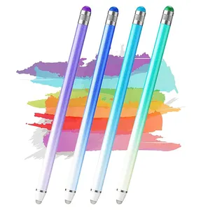 Promotion Advertising Gift 2 in 1 Ballpen Stylus Pen With Logo Custom Printed Drawing Smooth Digital Stylus Pen For Ipad