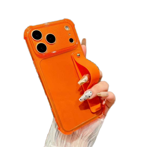 Étui transparent de couleur fluorescente avec support de doigt pour <span class=keywords><strong>iPhone</strong></span> <span class=keywords><strong>111</strong></span> 12 13 14 Plus 15 16 Pro Max 17 Air - Product Image 1