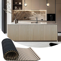 Panneaux muraux acoustiques en bois à lattes, prix raisonnable, fabrication standard chinoise