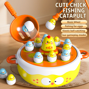 TOMMABO giochi di funzionamento della famiglia di pesca giocattoli da Bowling rotanti musica rimbalzo e cattura <span class=keywords><strong>gioco</strong></span> di <span class=keywords><strong>pollo</strong></span> Pop up giochi da tavolo per bambini - Product Image 2