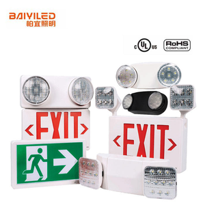 Nouvelle Arrivée Lampe d'Urgence LED à Deux Têtes Murale Intérieure en Fer ABS avec Autonomie de 3 Heures pour Hôtel et Supermarché - Product Image 1