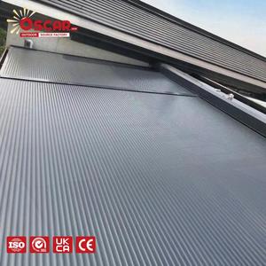 Techo Retráctil para Exteriores, Techo Corredizo con Persianas y Sistema de Cierre con Cremallera para Jardines, Patios y Balcones, Techo Retráctil Motorizado - Product Image 1