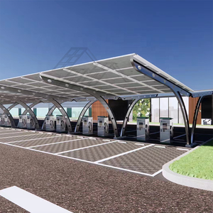 CE bán buôn hiện đại carport thiết kế cấu trúc năng lượng mặt trời thép carport cấu trúc cài đặt năng lượng mặt trời Powered carport hệ thống - Product Image 3