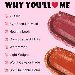 Ochain Haute Qualité Mat Ultra Pigmenté Longue Durée Étanche <span class=keywords><strong>Cremy</strong></span> Cheek Visage Maquillage Vegan Blush Rose Crème Blush - Product Image 4