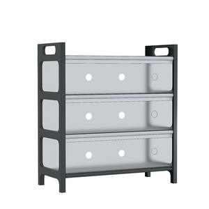 ריהוט הבית יופי גבוהה ארון נעליים מתכת עם אבק חסין דלת הרכבה מתלה נעליים פשוט רב שכבתית - Product Image 1