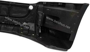 Pare-chocs avant complet chromé BS-FR-201-1C, plastique PP, sans trou pour feux antibrouillard, noir pour Freightliner Cascadia 2008-2017 - Product Image 3