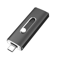 Clé USB pivotante OTG 2 en 1 8 Go 4 Go 2 Go 128 Go 64 Go 32 Go de mémoire Clé USB double Type C Clé USB 2.0