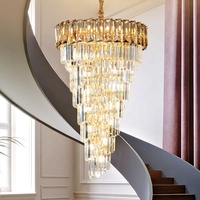 Décoration d'intérieur moderne Salle à manger Salon Hôtel Lampe suspendue en cristal à LED