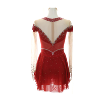 Robe de justaucorps pour filles, patinage artistique, roller, danse, ballet, costume de danse pour compétition de patinage artistique, strass