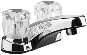 <strong>RV</strong> Bathroom Sink <strong>Faucet</strong> with Clear Acrylic Knobs - Product Image 5