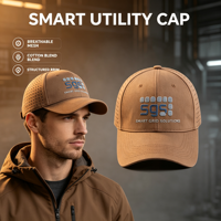 Casquette de baseball respirante personnalisée avec logo d'entreprise brodé et perforations laser pour le personnel d'usine et la promotion commerciale
