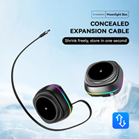 Support de téléphone magnétique pliable avec lumière RGB, charge rapide 15W, chargeur sans fil 3 en 1 pour bureau