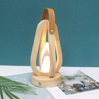 Lampe de nuit LED portable en verre et bois RGB, rechargeable par USB, lampe de chevet en acrylique, variateur tactile, lampe de nuit pour enfants
