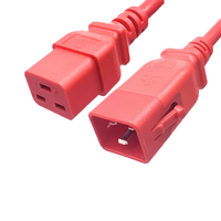 Câble d'alimentation avec connecteurs IEC320 C13 C14 C19 C20 C21, longueur et couleur personnalisées, rallonges d'alimentation pour rack GPU, courant élevé