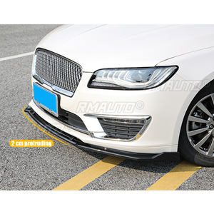 3Pcs <b>Car</b> Front Bumper Lip 3 Pcs Black Splitter <b>Diffuser</b> Lip Body Kit Spoiler Bumpers <b>for</b> Lincoln MKZ 2017 2018 2019 - Product Image 6