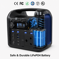Hochleistungs-576Wh-Tragbare Powerstation 600W Solargenerator für Camping, Outdoor, Reisen, Notstromversorgung zu Hause