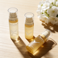 Kit de Voyage : Mini Contenants Rechargeables Assortis pour Soins de la Peau – Flacons Pompe Airless 5ml, 10ml, 15ml pour Crème et Lotion