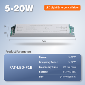 Driver LED d'urgence 5W, boîtier métallique, batterie Li-ion 11.1V 2600mAh pour éclairage linéaire, certifié CE & RoHS - Product Image 3