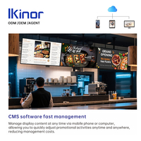 Affichage numérique Android sur pied vertical pour intérieur IKinor |   Kiosque à écran tactile capacitif de 32 pouces pour la commande de restauration rapide