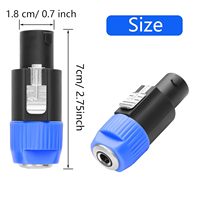 NL4FC 1/4 pouces TS femelle convertisseur Twist Lock haut-parleur amplificateur mélangeur Speakon mâle Mono 6.35mm adaptateur connecteurs produit